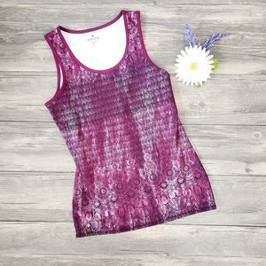 Athleta Tie Dye Print Athletic Tank Top